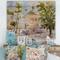 Designart - Rustic Church In The Village - Country Print on Natural Pine Wood